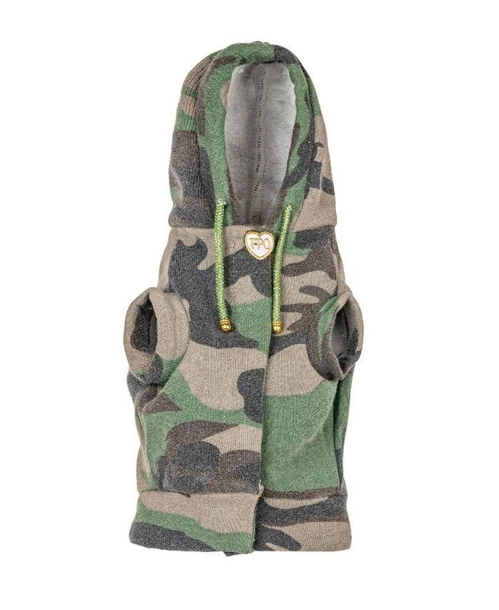 フォーペッツオンリー For Pets Only TopoMio Bomber Camo【小型犬用 犬服 アウター セレブ】