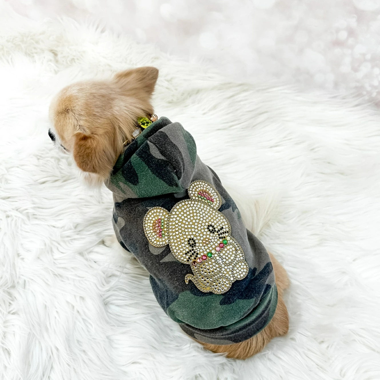 フォーペッツオンリー For Pets Only TopoMio Bomber Camo【小型犬用 犬服 アウター セレブ】
