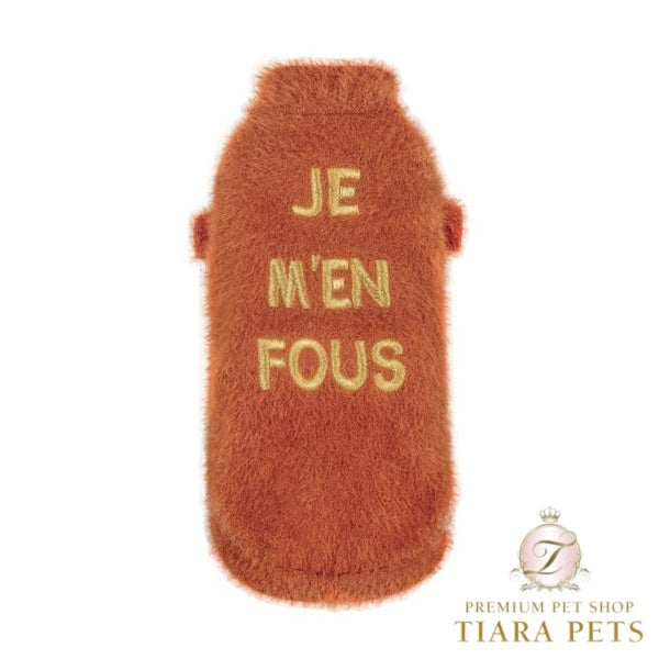 フォーペッツオンリー For Pets Only Je M'en Fous Pull【小型犬用 犬服 トップス セーター ニット セレブ】