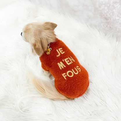 フォーペッツオンリー For Pets Only Je M'en Fous Pull【小型犬用 犬服 トップス セーター ニット セレブ】