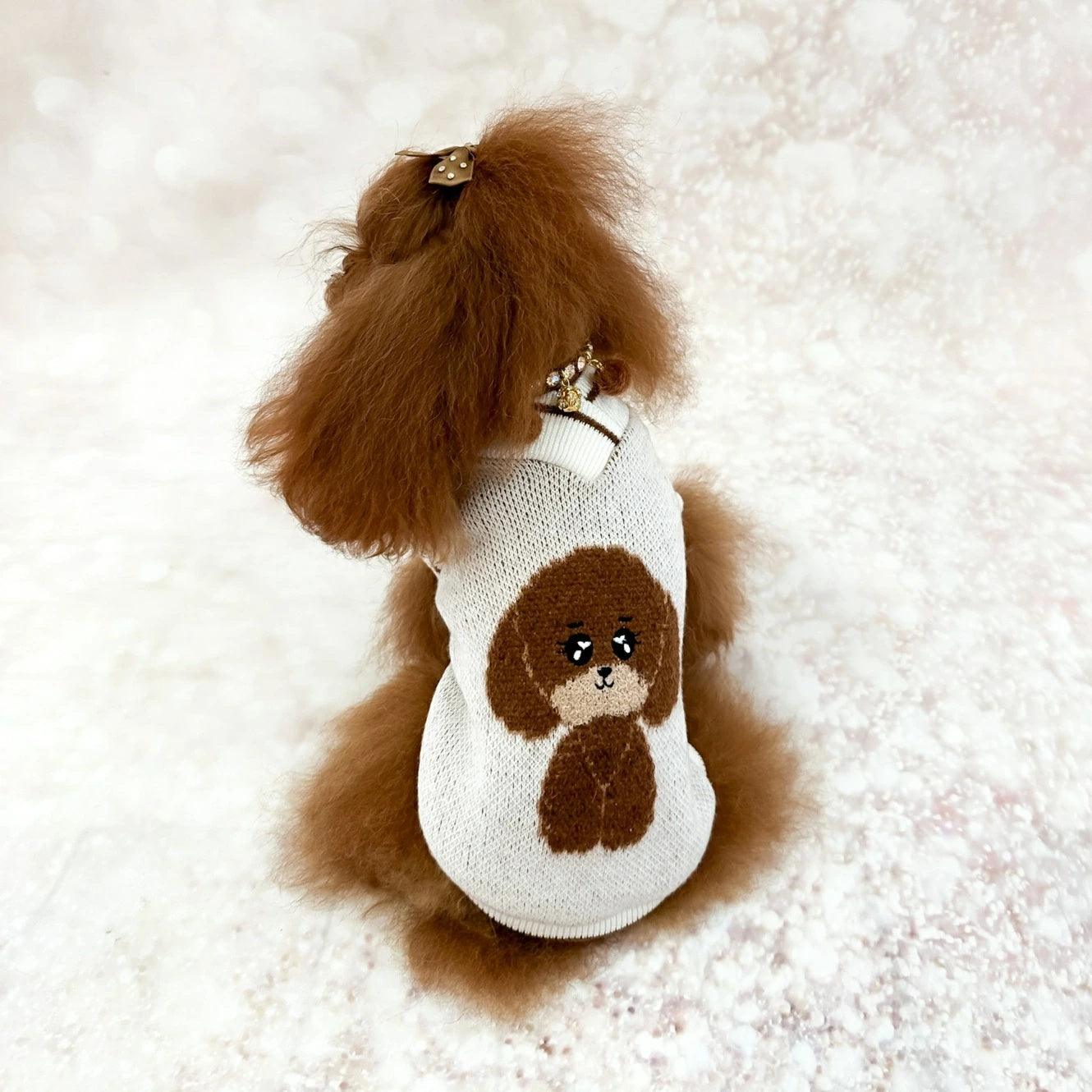 フォーペッツオンリー For Pets Only You Are My Poodle Pull【小型犬用 犬服 トップス セーター ニット セレブ】