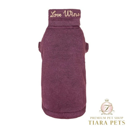 フォーペッツオンリー For Pets Only Love Wins Dolcevita【小型犬用 犬服 トップス セーター ニット セレブ】