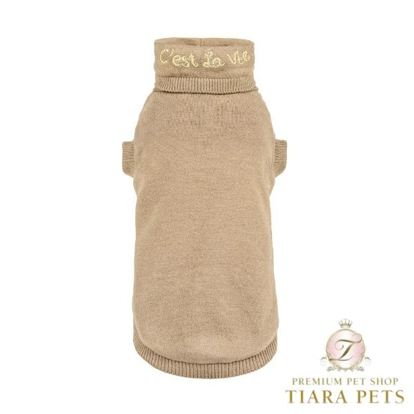 フォーペッツオンリー For Pets Only C'est La Vie Dolcevita【小型犬用 犬服 トップス セーター ニット セレブ】