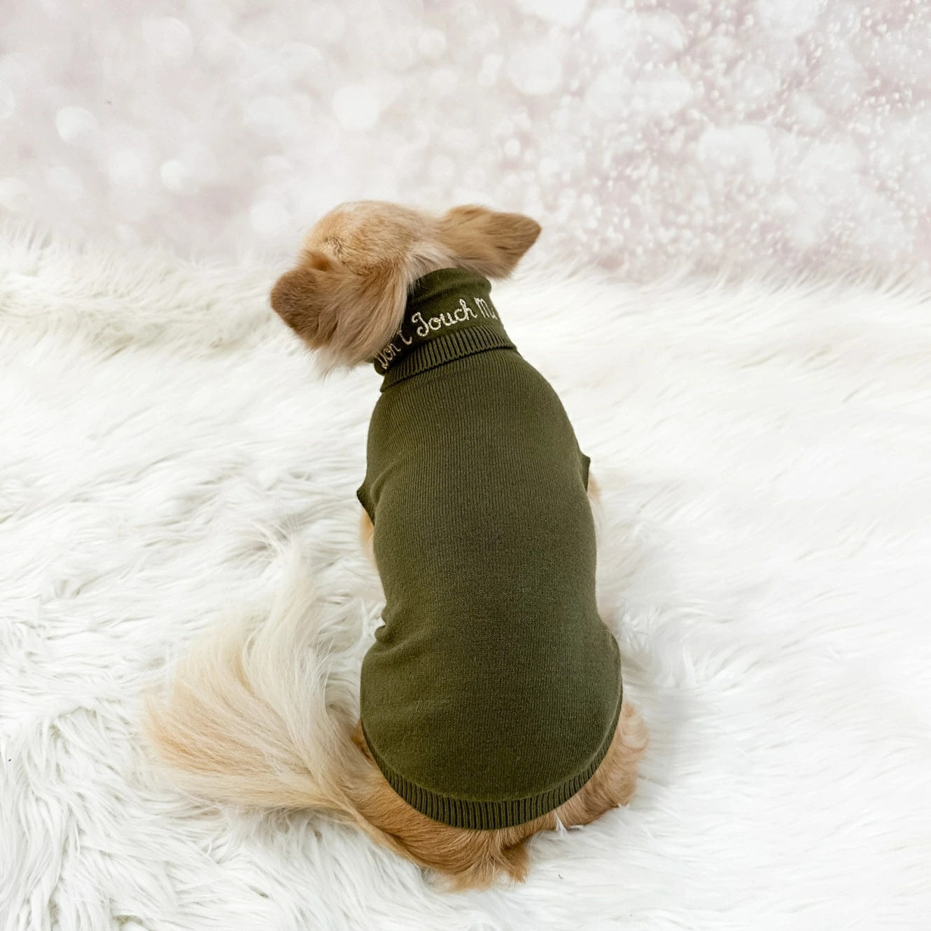 フォーペッツオンリー For Pets Only Don't Touch Me Dolcevita【小型犬用 犬服 トップス セーター ニット セレブ】