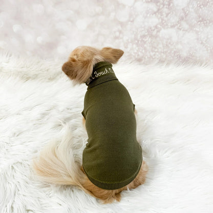 フォーペッツオンリー For Pets Only Don't Touch Me Dolcevita【小型犬用 犬服 トップス セーター ニット セレブ】