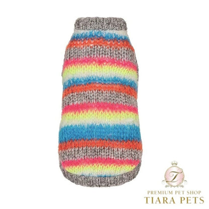 フォーペッツオンリー For Pets Only Righe Da Favola Pull Grey【小型犬用 犬服 トップス セーター ニット セレブ】