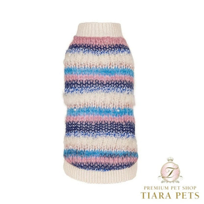 フォーペッツオンリー For Pets Only Righe Da Favola Pull Blue【小型犬用 犬服 トップス セーター ニット セレブ】