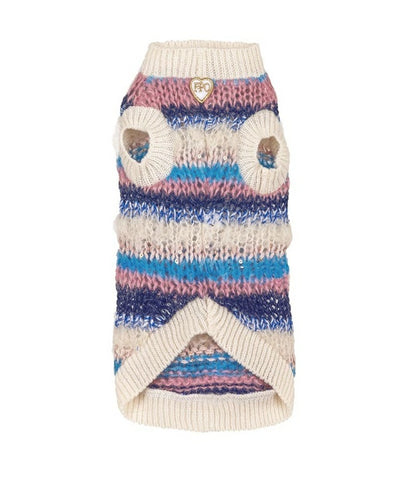 フォーペッツオンリー For Pets Only Righe Da Favola Pull Blue【小型犬用 犬服 トップス セーター ニット セレブ】