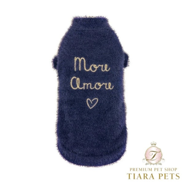 フォーペッツオンリー For Pets Only More Amore Pull Deep Blue【小型犬用 犬服 トップス セーター ニット セレブ】