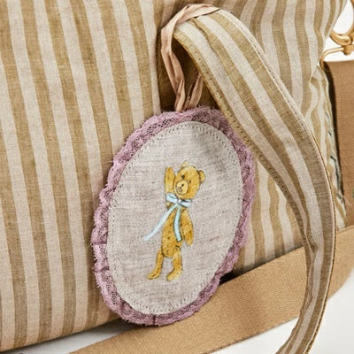 ルイスドッグ louisdog Khaki Stripes 5. Bag【小型犬 犬用 キャリーバッグ セレブ】