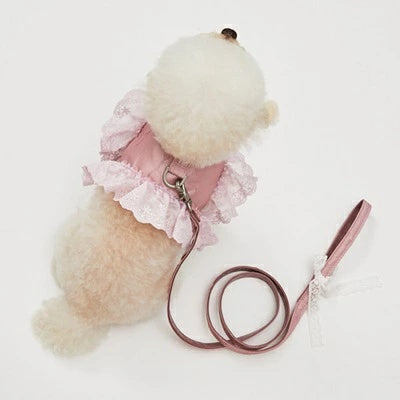 ルイスドッグ louisdog Walk With Me/Silky Pink【小型犬 犬用 ハーネス セット リード セレブ】