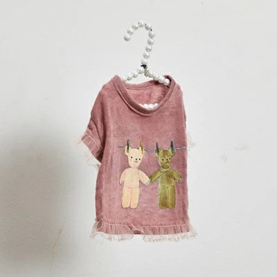 ルイスドッグ louisdog My First Teddy TEE【小型犬 犬用 トップス Tシャツ 半袖 セレブ】
