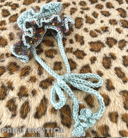 パリエロ PARIERO★受注限定★ニットヘッドドレス【小型犬 犬用 ヘアアクセサリー セレブ】