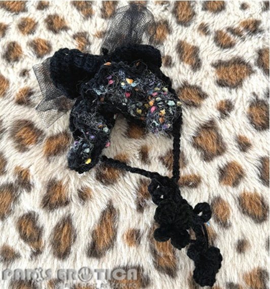 パリエロ PARIERO★受注限定★ニットヘッドドレス【小型犬 犬用 ヘアアクセサリー セレブ】