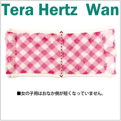 クークチュール Coo Couture ☆9月上旬入荷予定☆ ヴィシーベルクロバンドGIRL (マジックテープ付き腹巻き）［7337］【小型犬 犬服 腹巻 介護服】