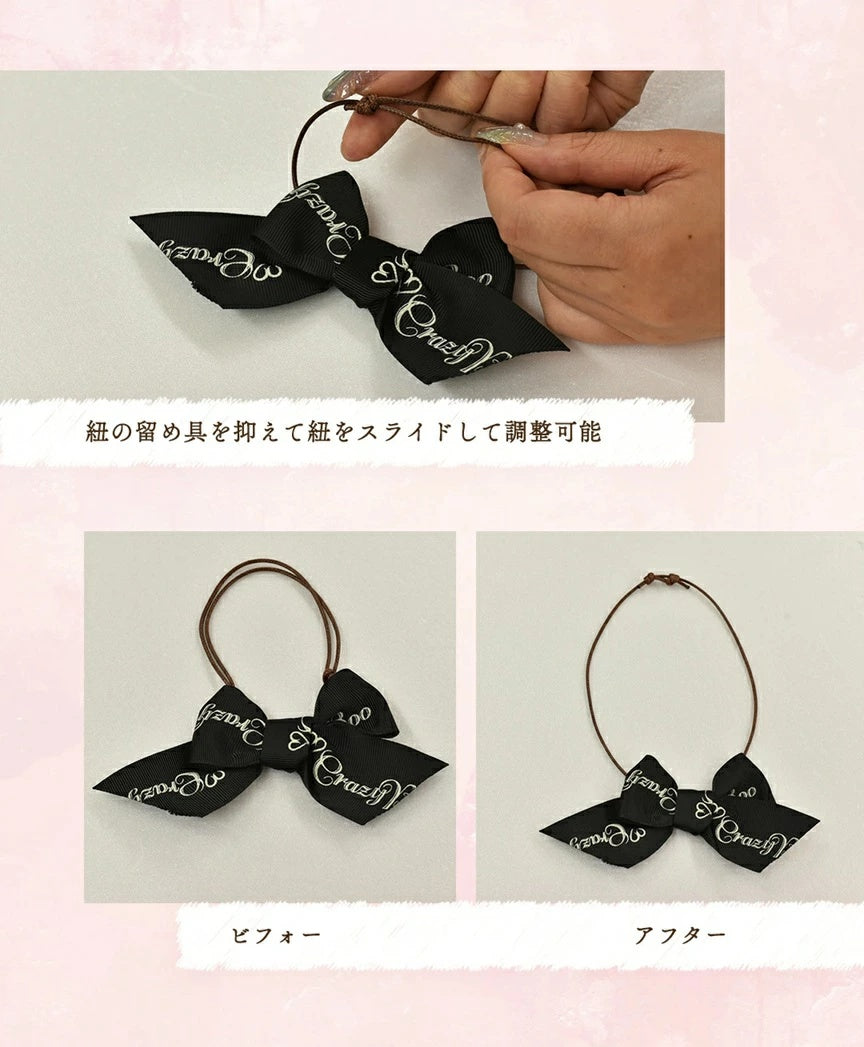 クレイジーブー CRAZYBOO CBリボンチョーカー F【犬服 小型犬 アクセサリー チョーカー セレブ】