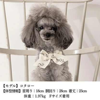 クレイジーブー CRAZYBOO CBリボンチョーカー F【犬服 小型犬 アクセサリー チョーカー セレブ】