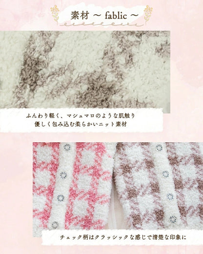 クレイジーブー CRAZYBOO マシュマロチェックニット【犬服 小型犬 トップス ニット セーター セレブ】