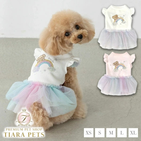 クレイジーブー CRAZYBOO 腰リボンチェックワンピ【犬服 小型犬 ワンピース スカート ドレス セレブ】