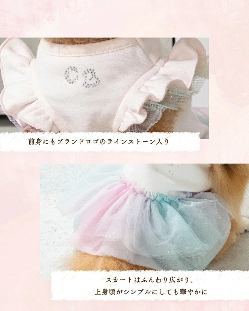 クレイジーブー CRAZYBOO 腰リボンチェックワンピ【犬服 小型犬 ワンピース スカート ドレス セレブ】