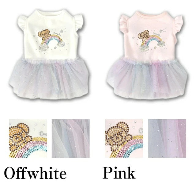 クレイジーブー CRAZYBOO 腰リボンチェックワンピ【犬服 小型犬 ワンピース スカート ドレス セレブ】