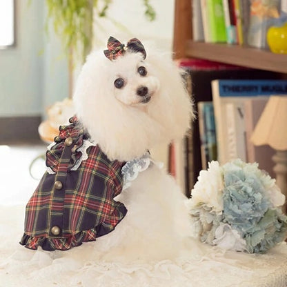 きゃんナナ CanNana クラシカルフリルブラウス 1167【小型犬 犬服 トップス ブラウス シャツ】