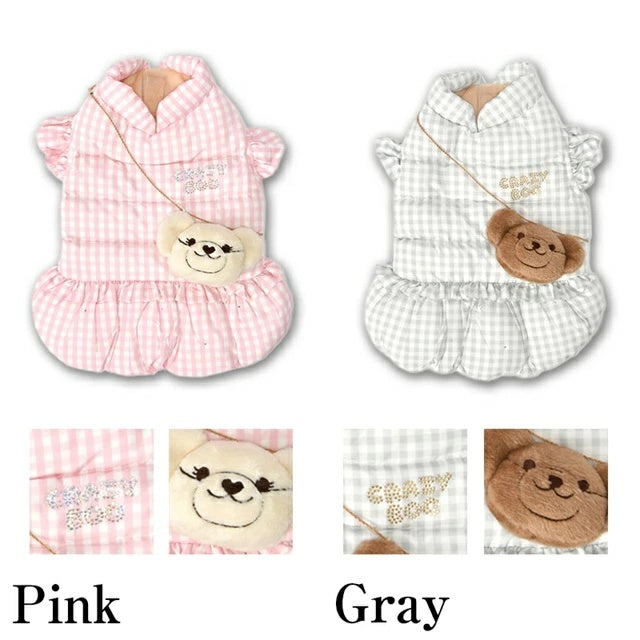 クレイジーブー CRAZYBOO 袖フリルチャーム付きアウター【犬服 小型犬 アウター ジャケット セレブ】