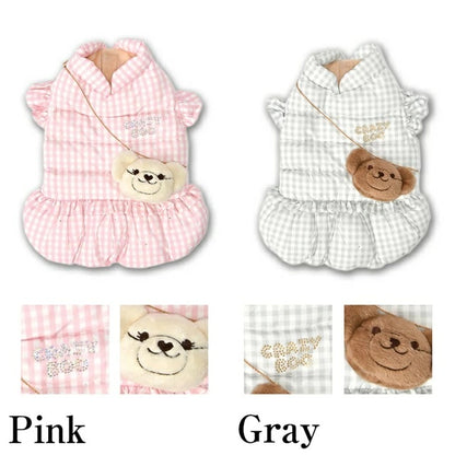 クレイジーブー CRAZYBOO 袖フリルチャーム付きアウター【犬服 小型犬 アウター ジャケット セレブ】