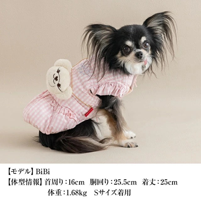 クレイジーブー CRAZYBOO 袖フリルチャーム付きアウター【犬服 小型犬 アウター ジャケット セレブ】