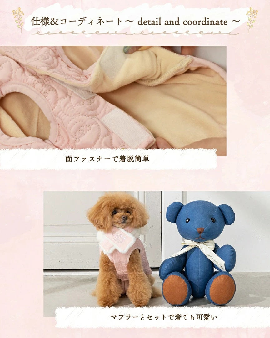 クレイジーブー CRAZYBOO くま耳キルトアウター【犬服 小型犬 アウター ジャケット セレブ】