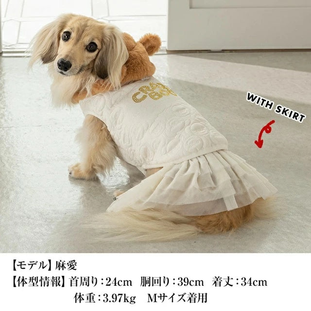 クレイジーブー CRAZYBOO くま耳キルトアウター【犬服 小型犬 アウター ジャケット セレブ】