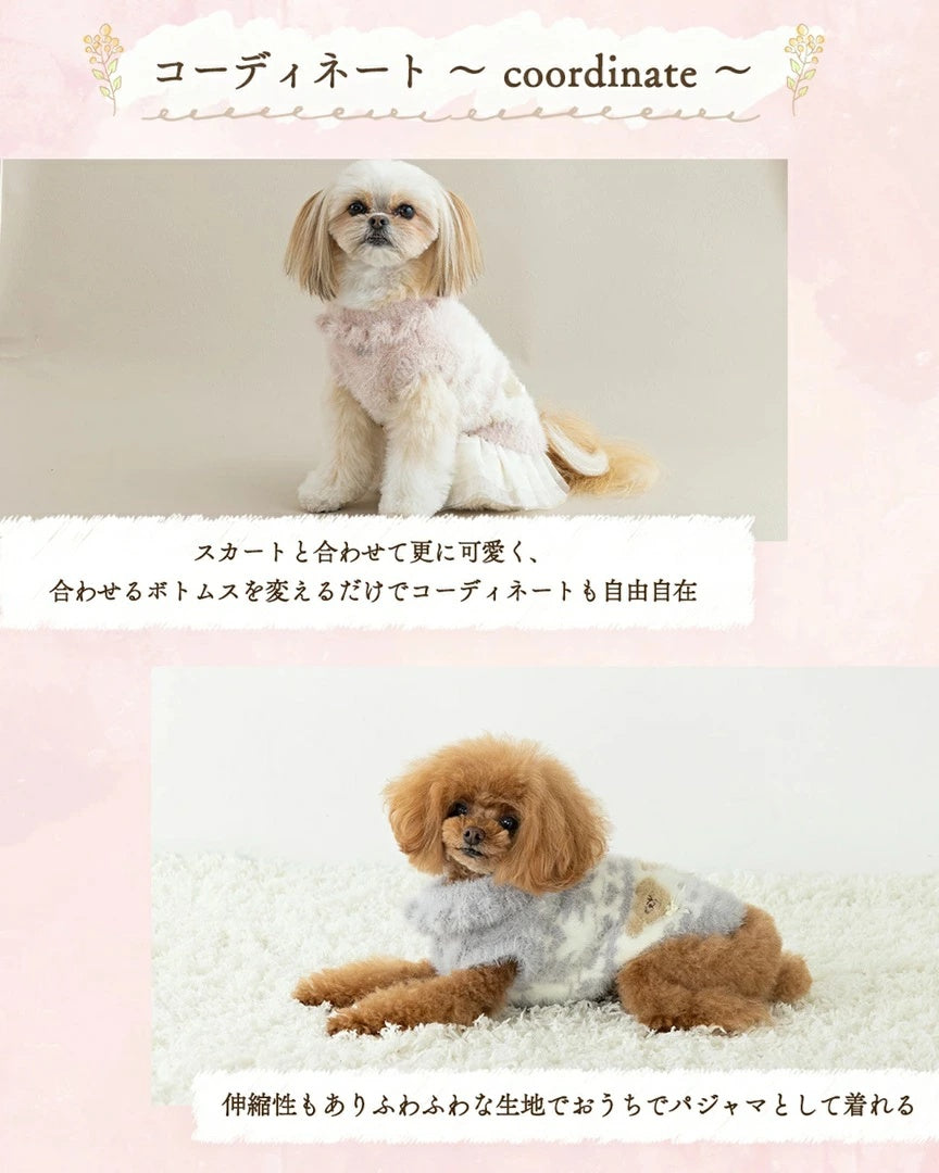 クレイジーブー CRAZYBOO ノルディックハイネックニット【犬服 小型犬 トップス ニット セーター セレブ】