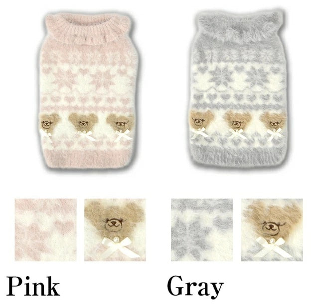 クレイジーブー CRAZYBOO ノルディックハイネックニット【犬服 小型犬 トップス ニット セーター セレブ】