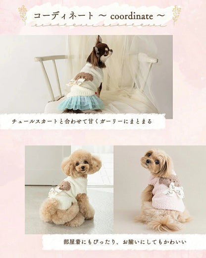 クレイジーブー CRAZYBOO くまさんマシュマロニット【犬服 小型犬 トップス ニット セーター セレブ】