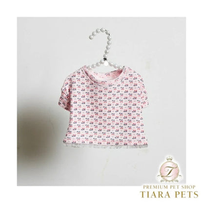 ルイスドッグ louisdog Cherry POP【小型犬 犬服 トップス Tシャツ 半袖 セレブ】