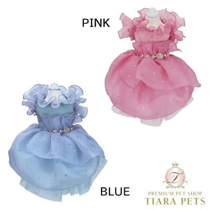リュクスバーディ Luxe birdie コンフェティドレス【小型犬 犬服 ワンピース ドレス スカート セレブ】