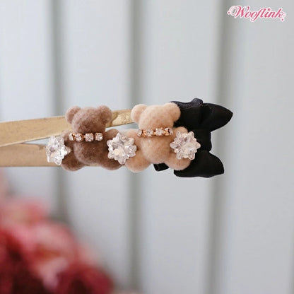 ウーフリンク WOOFLINK TEDDY & BOW【小型犬 犬用 ヘアアクセサリー ヘアクリップ セレブ】