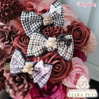 ウーフリンク WOOFLINK FALL IN LOVE BOW【小型犬 犬用 ヘアアクセサリー ヘアクリップ セレブ】