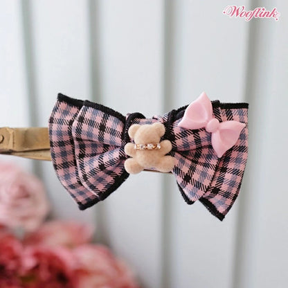ウーフリンク WOOFLINK FALL IN LOVE BOW【小型犬 犬用 ヘアアクセサリー ヘアクリップ セレブ】