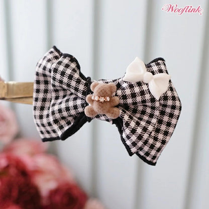 ウーフリンク WOOFLINK FALL IN LOVE BOW【小型犬 犬用 ヘアアクセサリー ヘアクリップ セレブ】