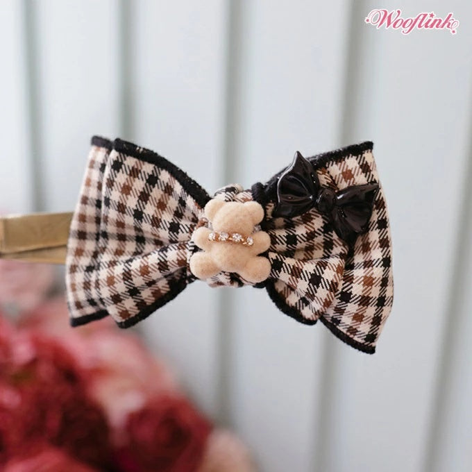 ウーフリンク WOOFLINK FALL IN LOVE BOW【小型犬 犬用 ヘアアクセサリー ヘアクリップ セレブ】