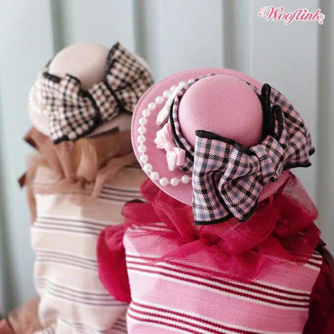 ウーフリンク WOOFLINK FALL IN LOVE FASCINATOR HAT【小型犬 犬用 アクセサリー ハット 帽子 セレブ】