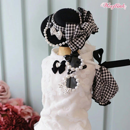 ウーフリンク WOOFLINK HONEY PIE BLOUSE【小型犬 犬服 トップス パフスリーブ セレブ】