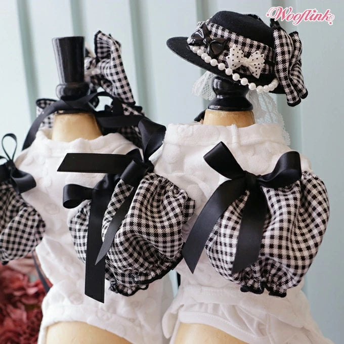 ウーフリンク WOOFLINK HONEY PIE BLOUSE【小型犬 犬服 トップス パフスリーブ セレブ】
