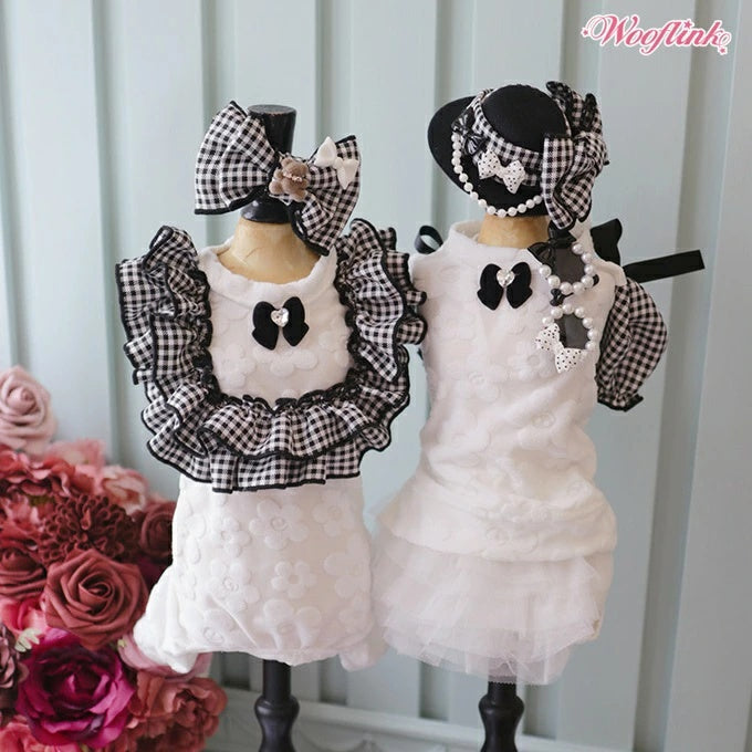 ウーフリンク WOOFLINK HONEY PIE BLOUSE【小型犬 犬服 トップス パフスリーブ セレブ】