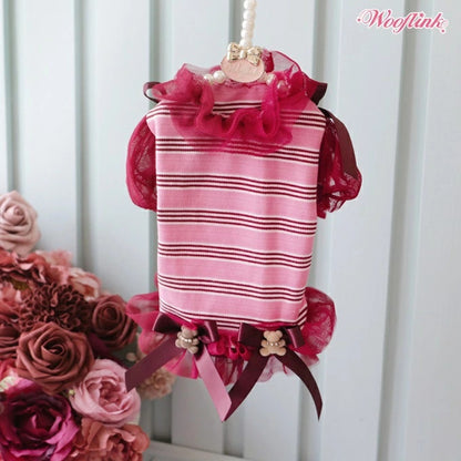 ウーフリンク WOOFLINK FALL IN LOVE BLOUSE【小型犬 犬服 ワンピース ドレス スカート セレブ】