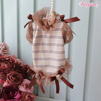 ウーフリンク WOOFLINK FALL IN LOVE BLOUSE【小型犬 犬服 ワンピース ドレス スカート セレブ】