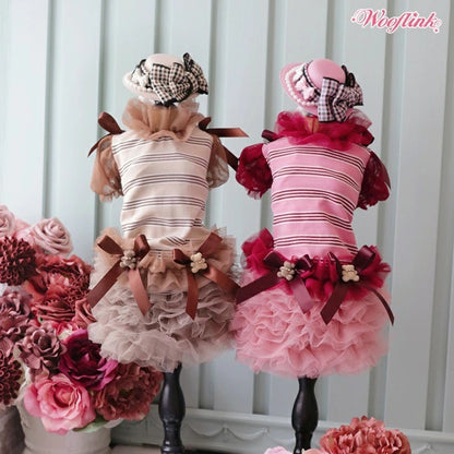 ウーフリンク WOOFLINK FALL IN LOVE BLOUSE【小型犬 犬服 ワンピース ドレス スカート セレブ】