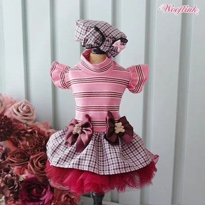 ウーフリンク WOOFLINK FALL IN LOVE DRESS【小型犬 犬服 ワンピース ドレス スカート セレブ】
