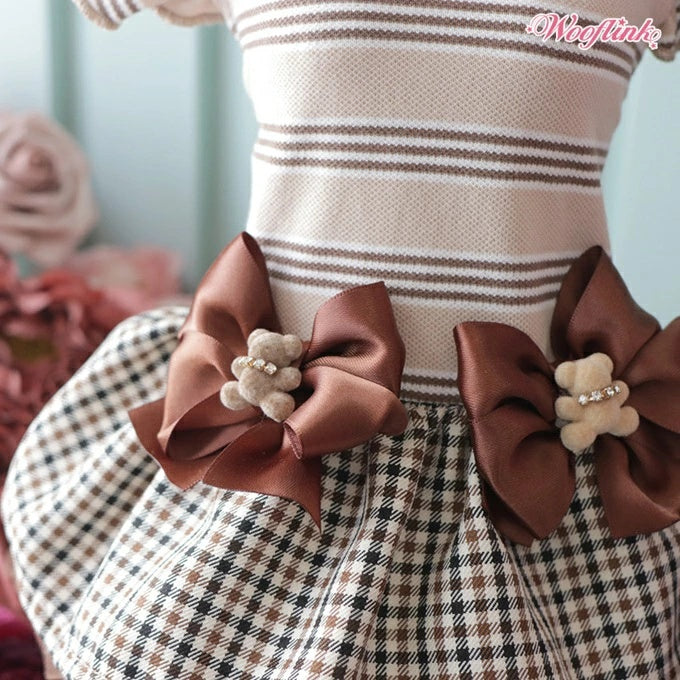 ウーフリンク WOOFLINK FALL IN LOVE DRESS【小型犬 犬服 ワンピース ドレス スカート セレブ】